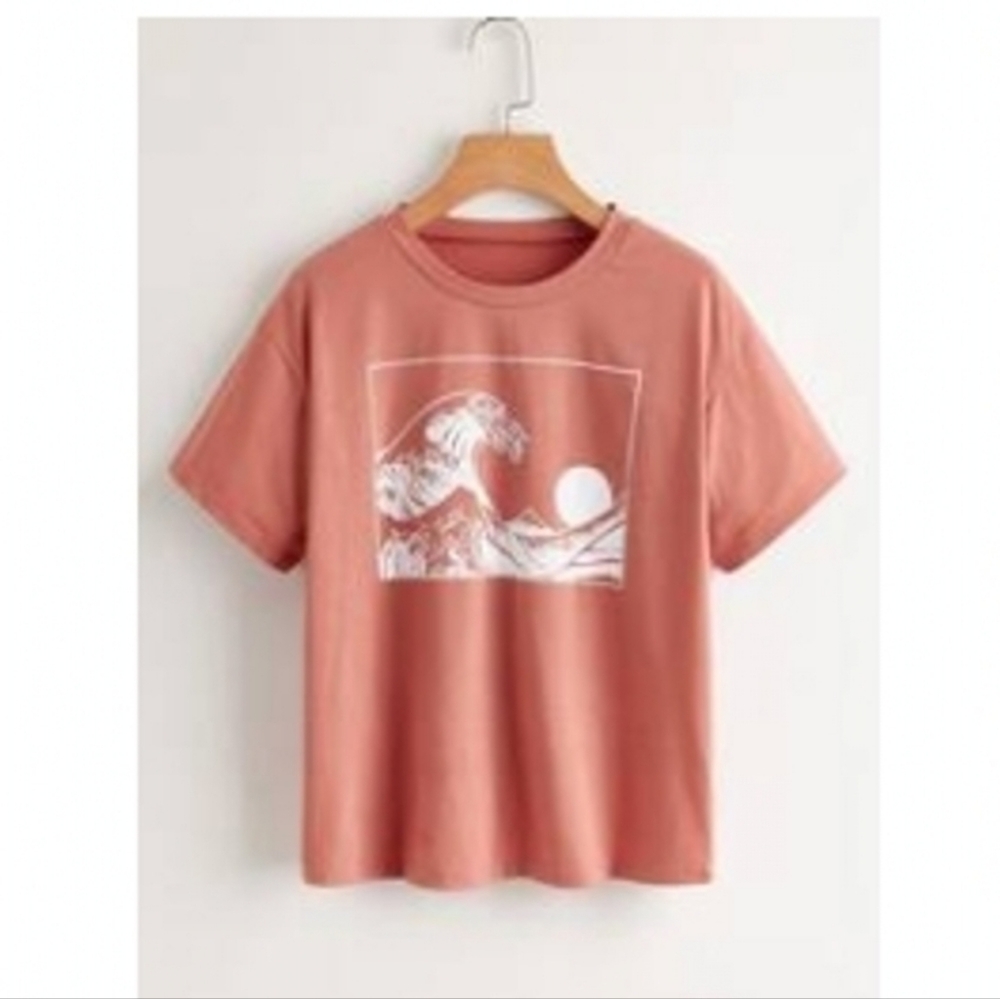 Wave graphic tee